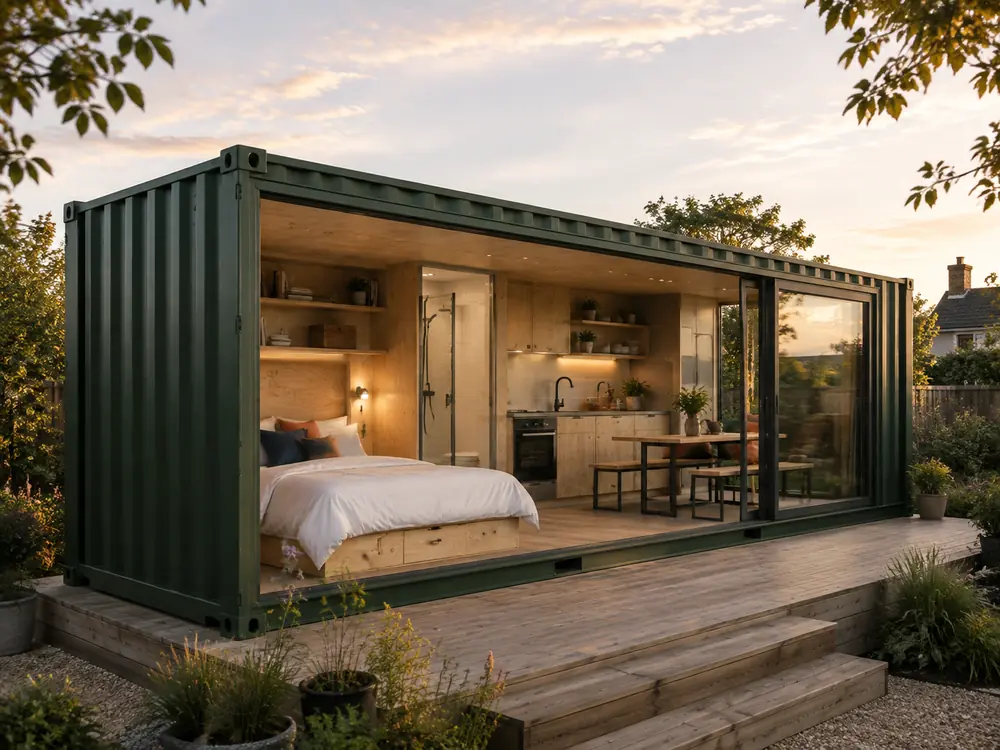 A second realistic 3D design direction for Container Home