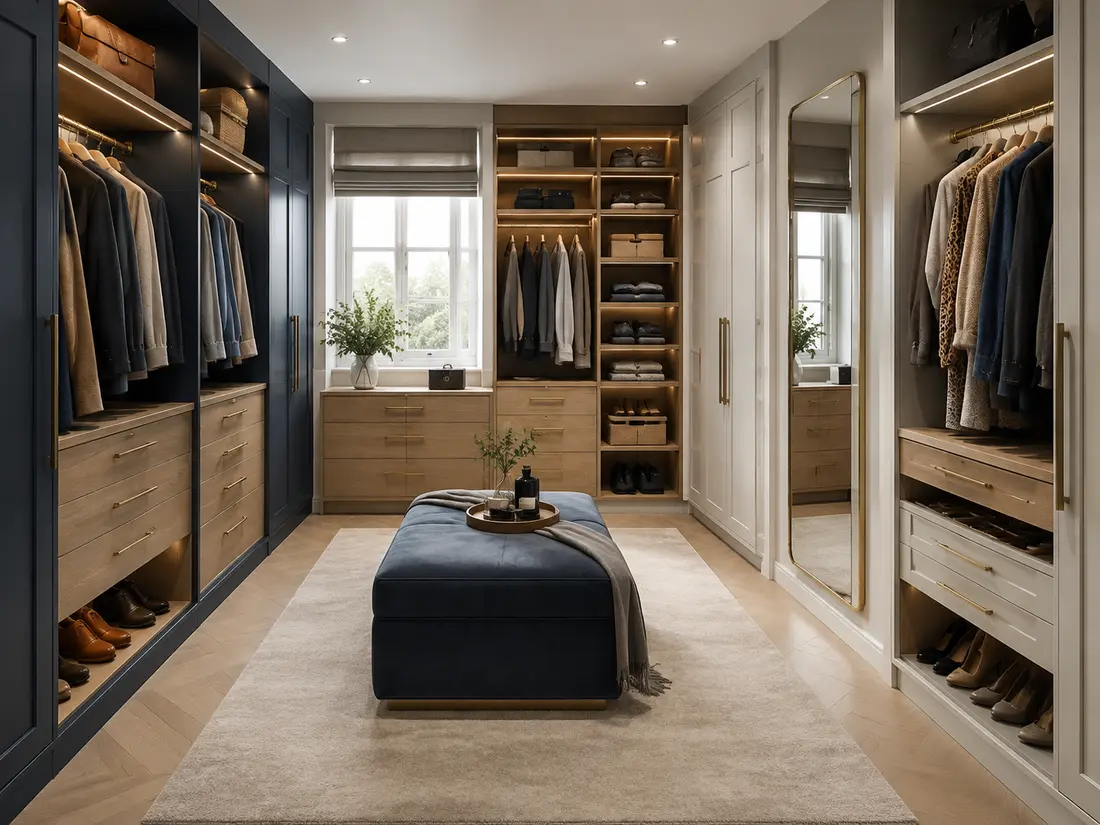 A second realistic 3D design direction for Dressing Room / Walk-in Wardrobe
