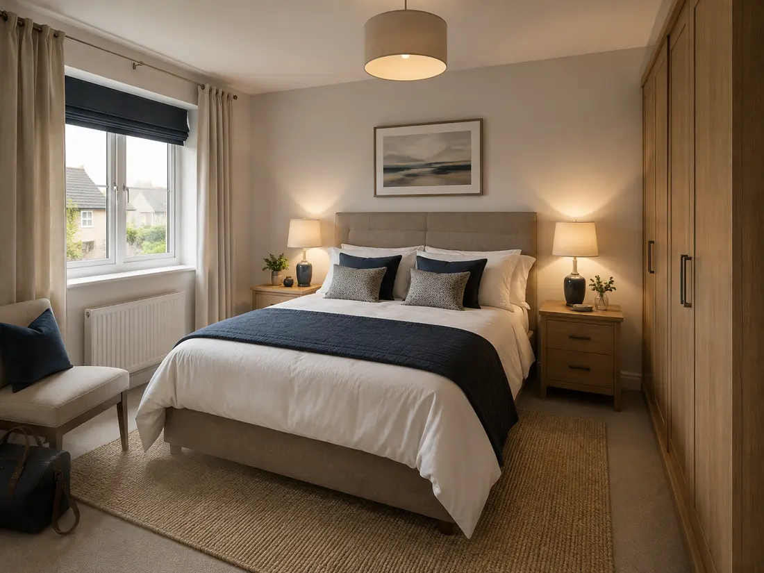 A second realistic 3D design direction for Guest Bedroom