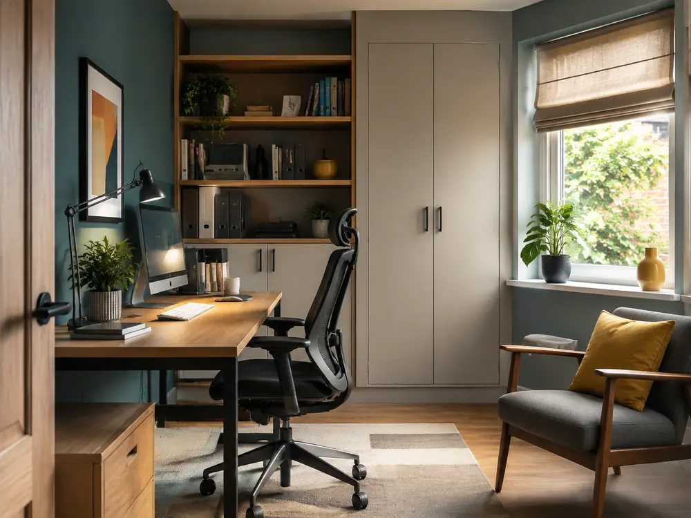 A second realistic 3D design direction for Home Office