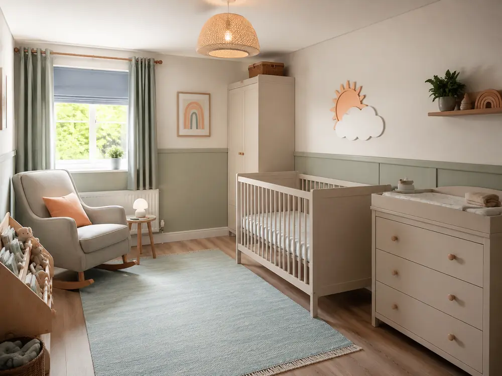 A second realistic 3D design direction for Nursery / Baby Room